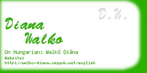 diana walko business card